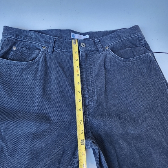 J Crew Pants Mens 36x34 Gray Corduroy Chino Straight Casual Workwear Stretch M - Picture 5 of 9